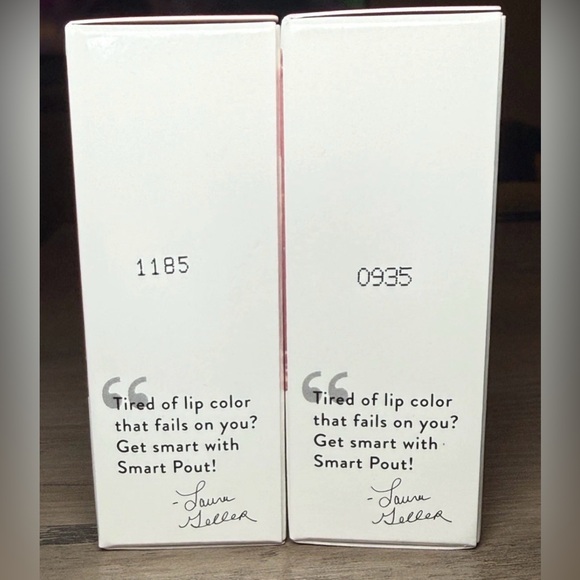 New Lot Of 2 Laura Geller Smart Pout Transfer Proof Lipstick Clever Wine 3.2g ea - Picture 5 of 5